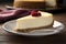 A rich and creamy New York-style cheesecake. 